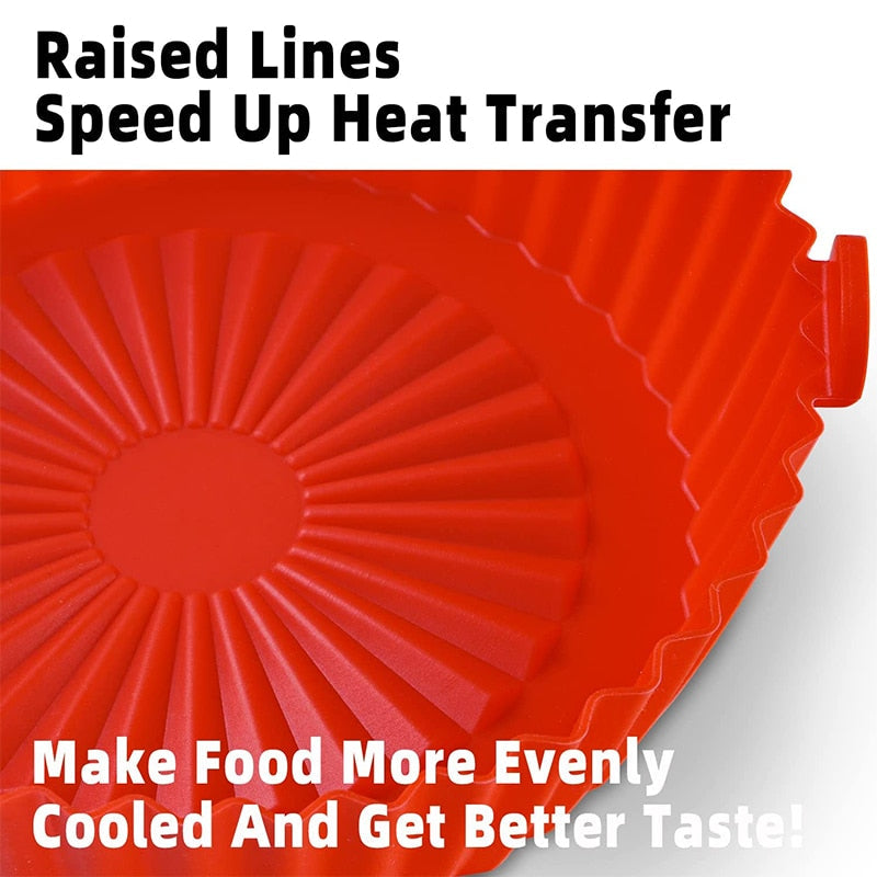 Reusable Air Fryer Silicone Baking Tray Liners BPA Free